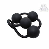 Smooth and round anal beads for satisfying sensation and comfort